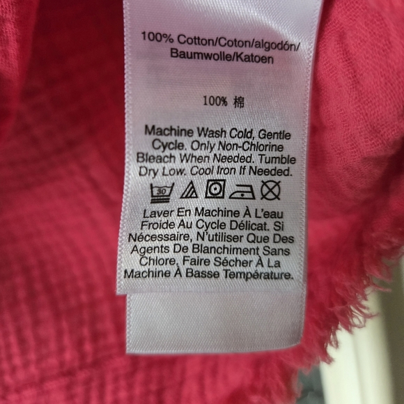 Dkny Jeans Hot Pink Womens Sleeveless Top- XLarge - Picture 6 of 7